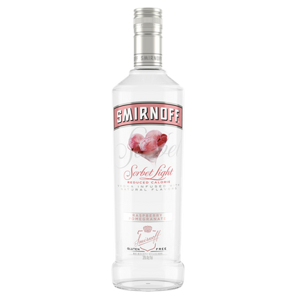 Smirnoff Sorbet Light Raspberry Pomegranate Vodka 750ml