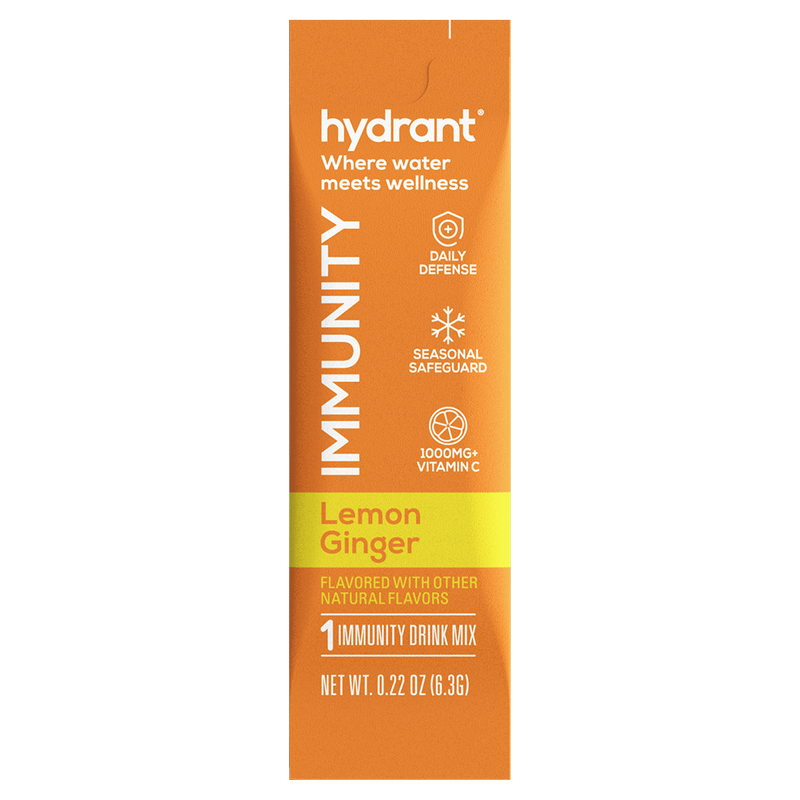 Hydrant Lemon Ginger + Immunity Hydration Mix 0.23oz - BevMo! – BevMo!