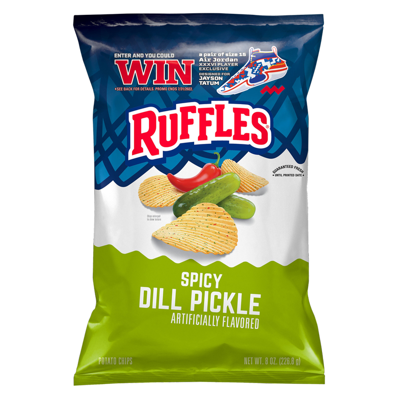 Ruffles Spicy Dill Pickle Potato Chips 8oz