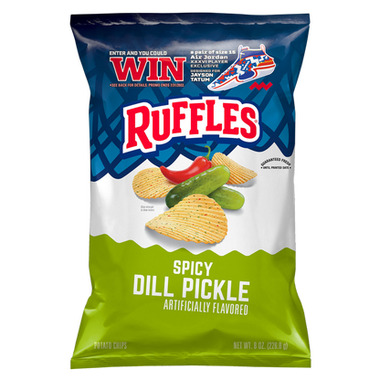 Ruffles Spicy Dill Pickle Potato Chips 8oz