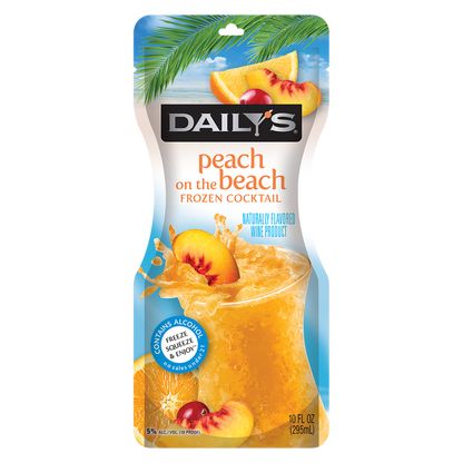 Daily's Frozen Peach On The Beach Daiquiri 10oz Pouch