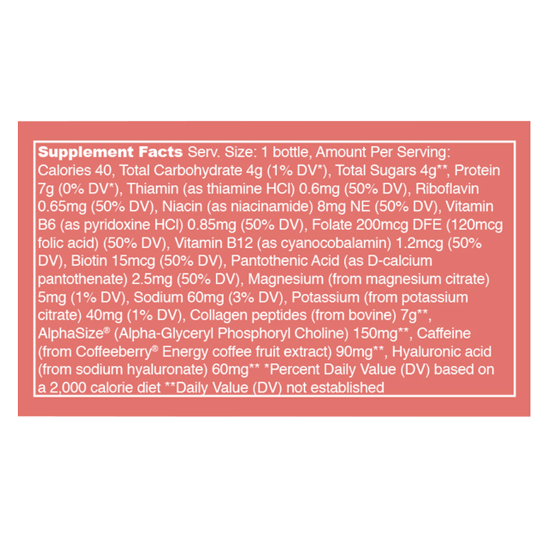 Vital Proteins Pink Grapefruit Collagen Energy Shot 2oz