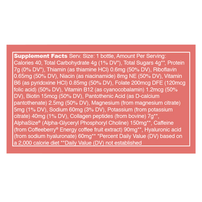 Vital Proteins Pink Grapefruit Collagen Energy Shot 2oz