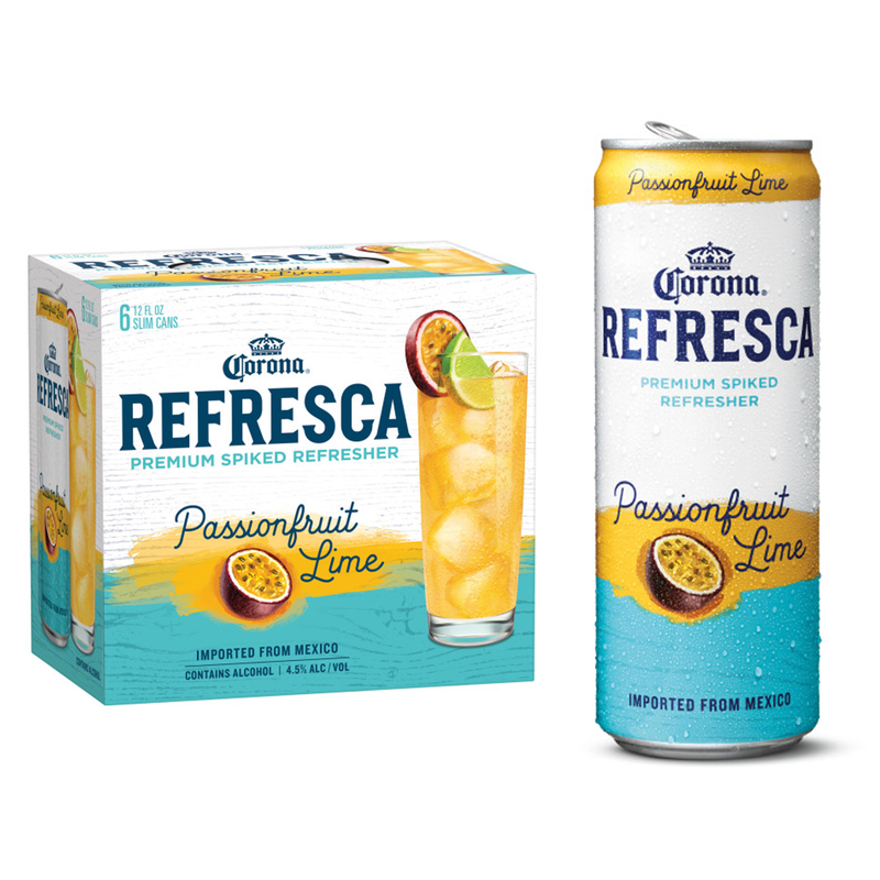 Corona Refresca Passion Fruit Lime 6pk 12oz Can 4.5% ABV