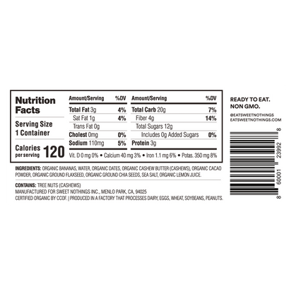 Sweet Nothings Smoothie Cup - Chocolate 3.5oz