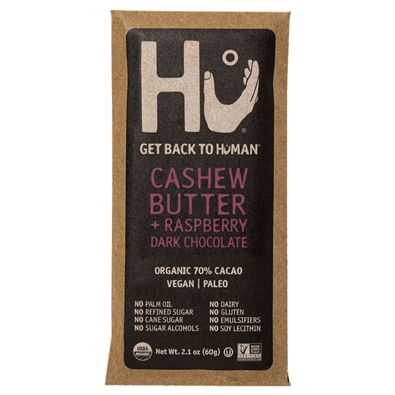Hu Dark Chocolate Cashew Butter and Raspberry Bar 2.1oz BevMo!