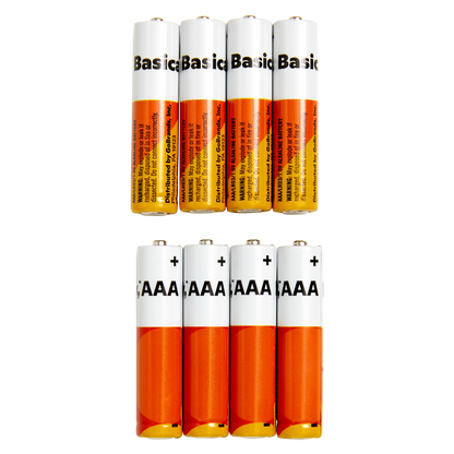 Basically, 8ct AAA Alkaline Batteries (Pack of 2)