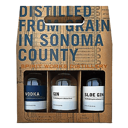 Spirit Works Gift Pack - Vodka, Gin & Slow Gin 3pk 200ml