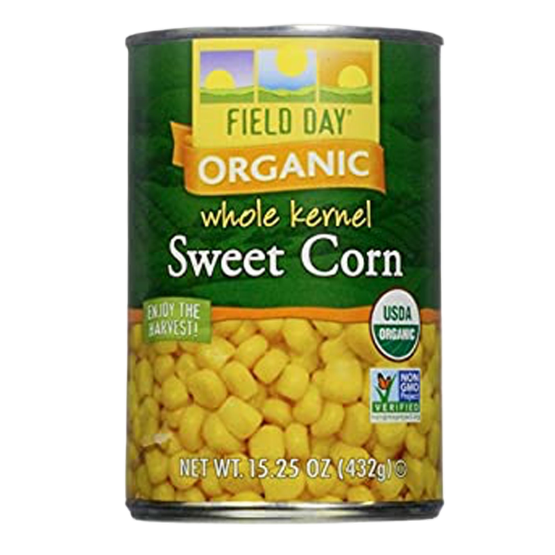 Field Day Organic Whole Kernel Sweet Corn 15 25oz BevMo Field day organic whole kernel sweet corn 15 25oz bevmo