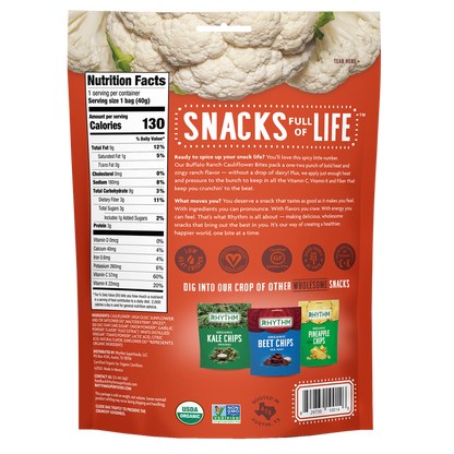 Rhythm Superfoods Buffalo Ranch Cauliflower Bites 1.4oz