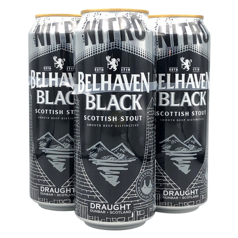 Belhaven Brewery Black Scottish Nitro Stout 4pk 16.9oz Can