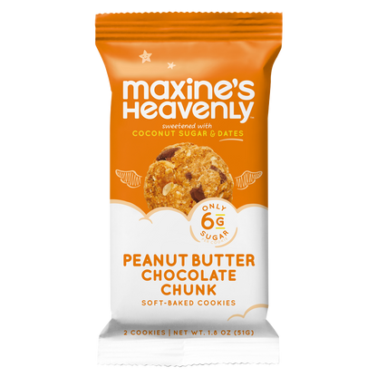 Maxine's Heavenly Peanut Butter Chocolate Chunk Cookies 1.8 oz Snack Pack