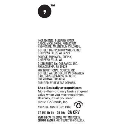 Basically, 1L Alkaline Water with Electrolytes (Pack of 10)
