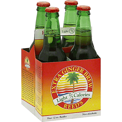 Reeds Extra Ginger Brew Light 4pk 12oz Can