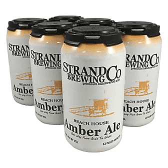 Strand Brewing Beach House Amber Ale 6pk 12oz Can
