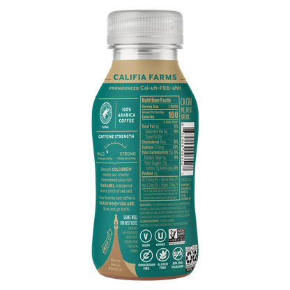 Califia Farms Salted Caramel Cold Brew Coffee with Almond Milk 10.5oz