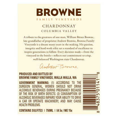 Browne Family Chardonnay 750ml