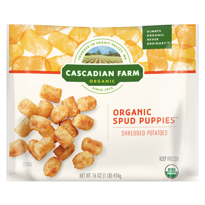 Cascadian Farm Frozen Organic Spud Puppies Shredded Potatoe 16oz