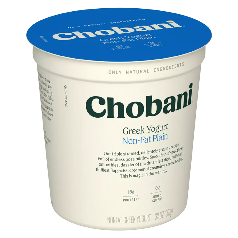 Chobani Plain Non-fat Greek Yogurt - 32oz