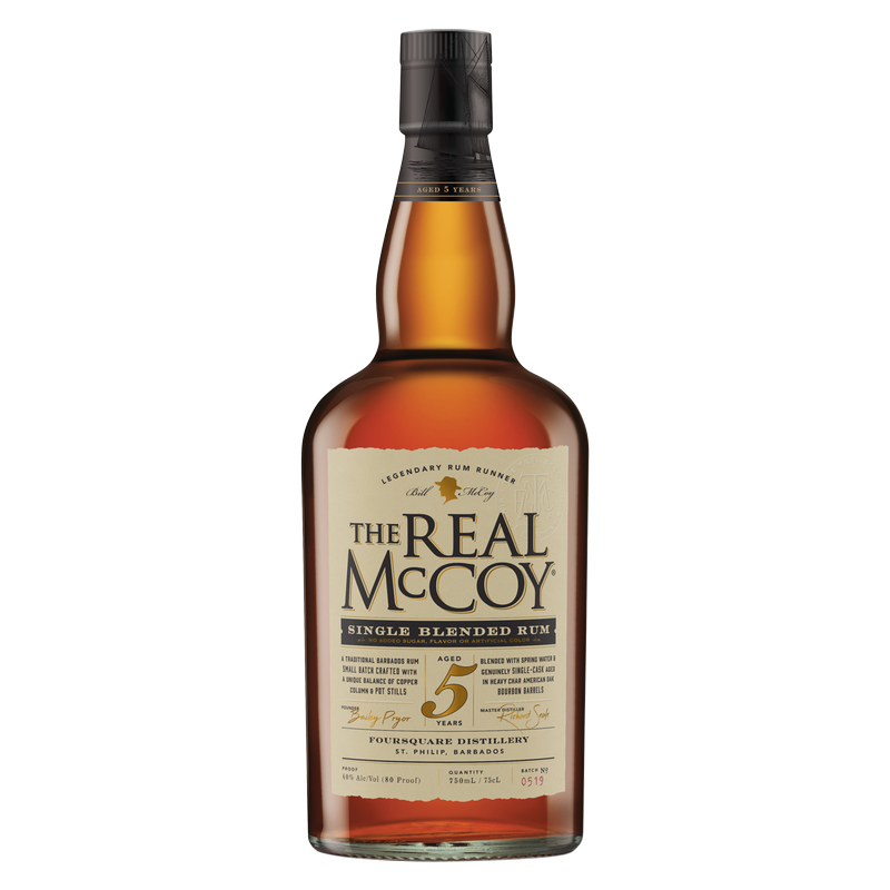 The Real McCoy Rum 5 Yr 750ml (80 Proof)