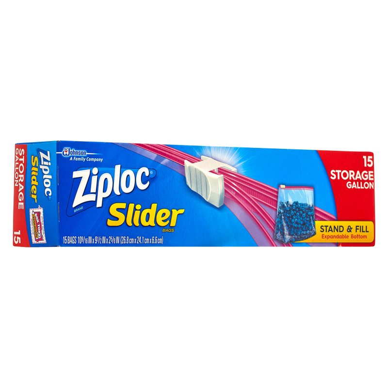 Ziploc Slider Bags, Storage, Gallon