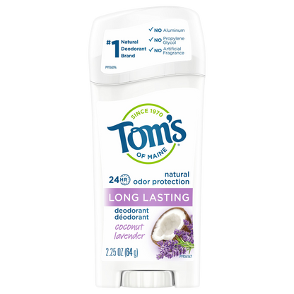 Tom's of Maine Natural Deodorant Coconut Lavender 2.25oz