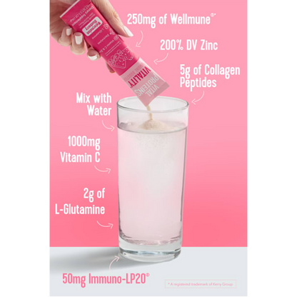 Vital Proteins Watermelon Blueberry Vitality Immune Booster Inidividual Stick 0.5oz
