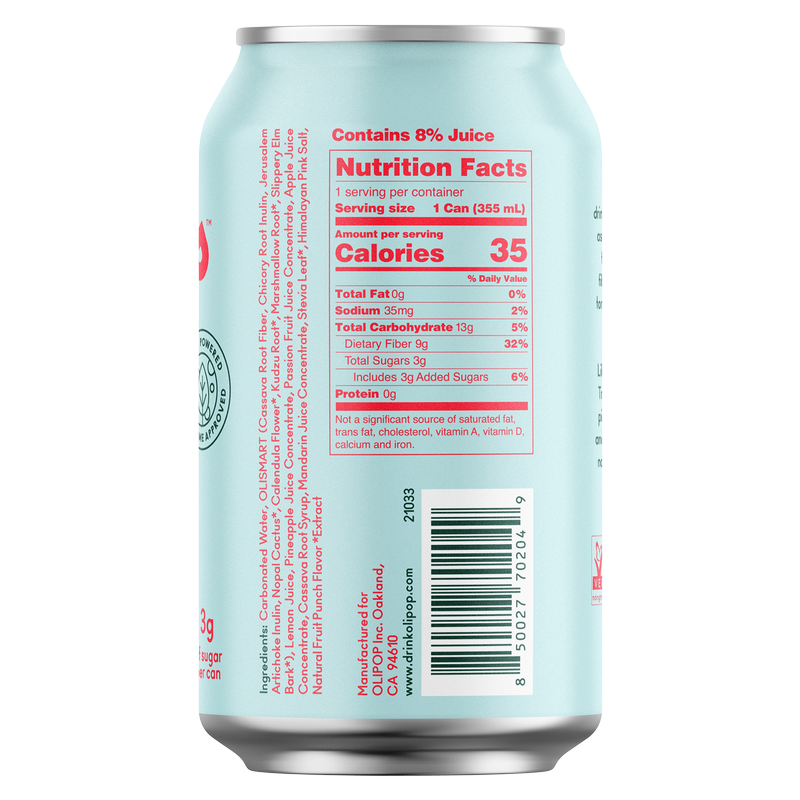 Olipop Tropical Punch 12 oz
