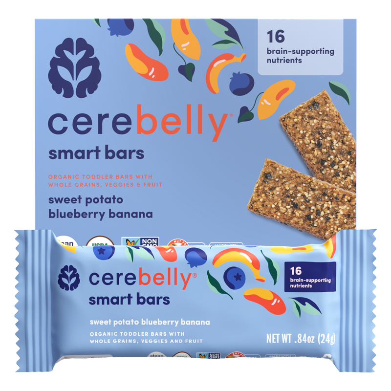 Cerebelly Organic Sweet Potato Blueberry Banana Smart Bars 5pk - BevMo ...