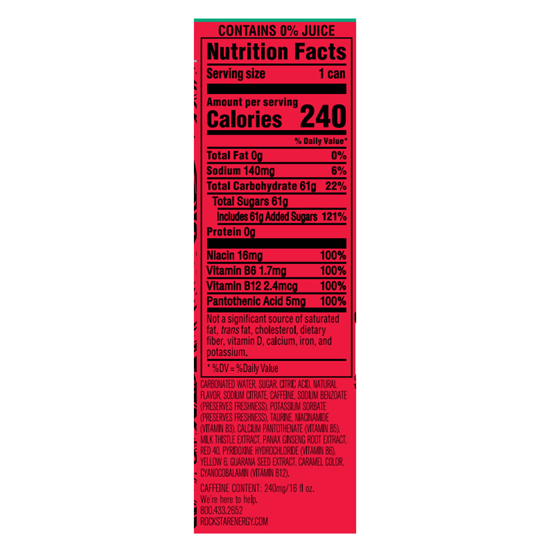 Rockstar Punched Watermelon 16oz