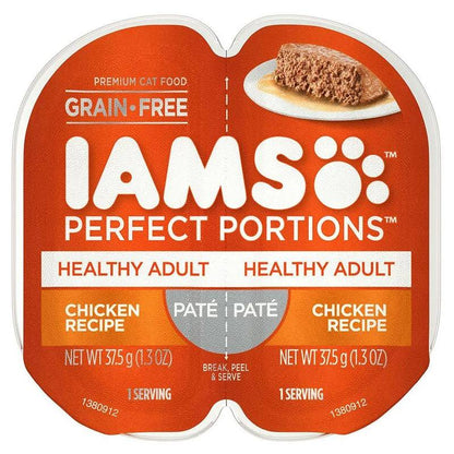 6 Ct Iams Perfect Portions Chicken Pate Adult Wet Cat Food 2.6oz