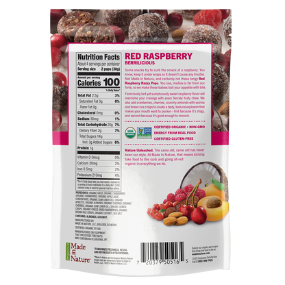 Made in Nature Organic Razzy Pops 4.2oz