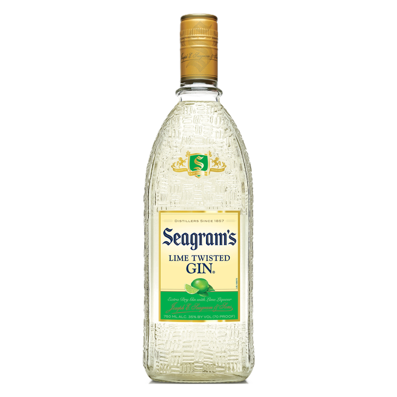Seagram's Twisted Lime Flavored Gin 750ml (70 Proof)