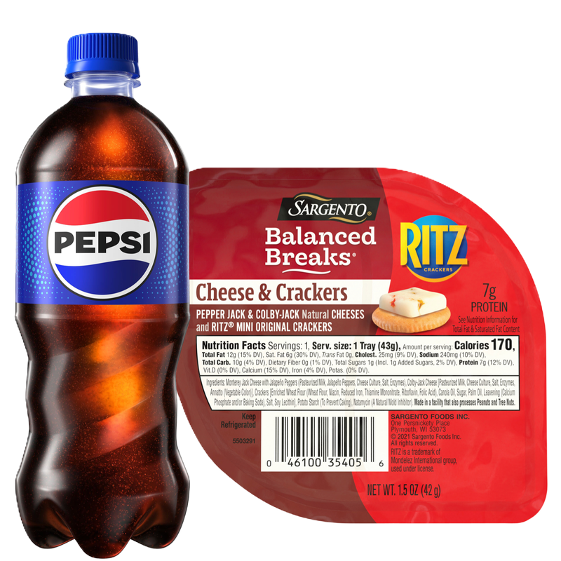 Sargento Balanced Breaks Pepper Jack & Colby Jack with Mini Ritz ...