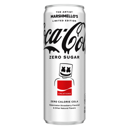 Marshmello's Limited Edition Coca-Cola Zero Sugar 12oz Can - BevMo