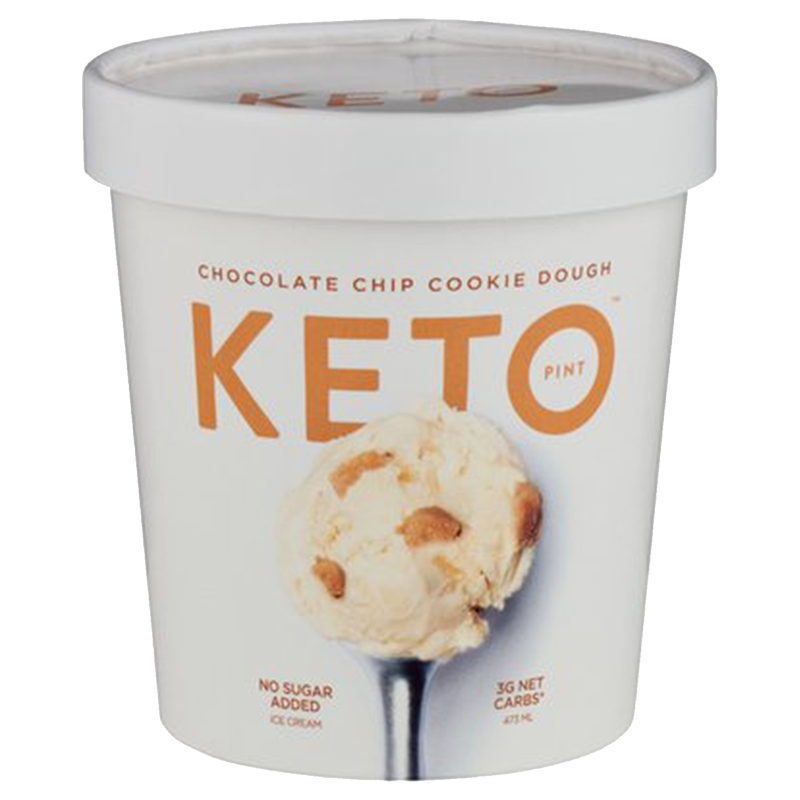 Keto Pint Chocolate Chip Cookie Dough Ice Cream Pint