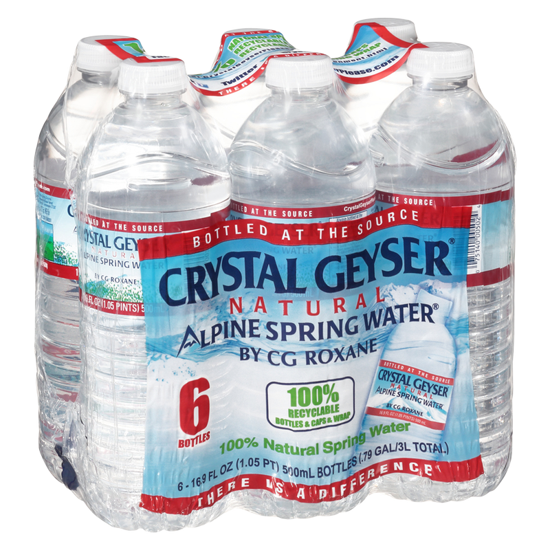 Crystal Geyser Alpine Spring Water 6pk 16.9oz Btl - Crystal Geyser – BevMo!