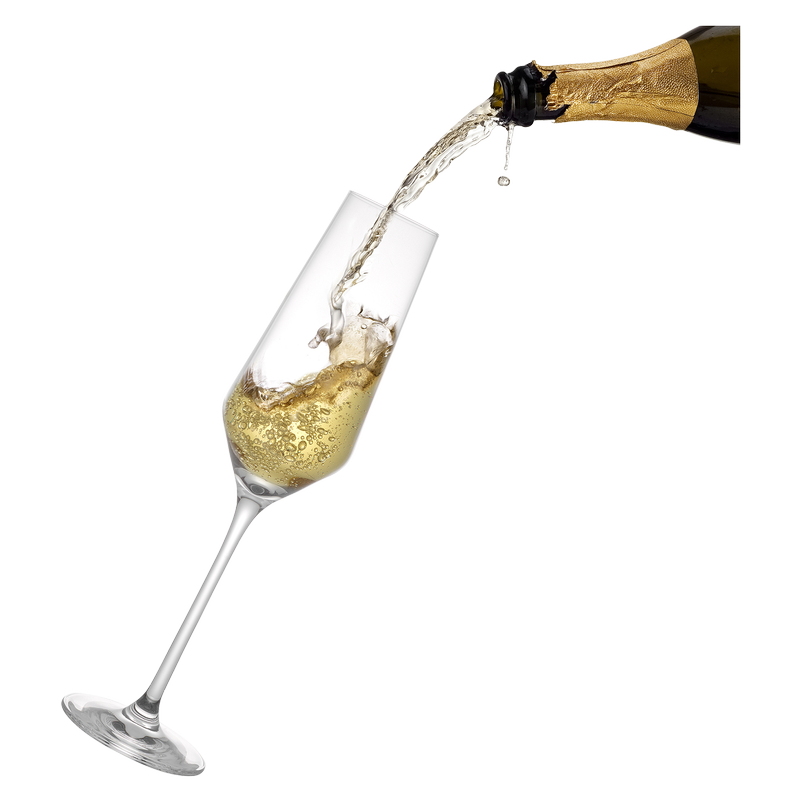 JoyJolt Layla Italian Crystal Champagne Flute, 6.7 ounces (Set of 4) 