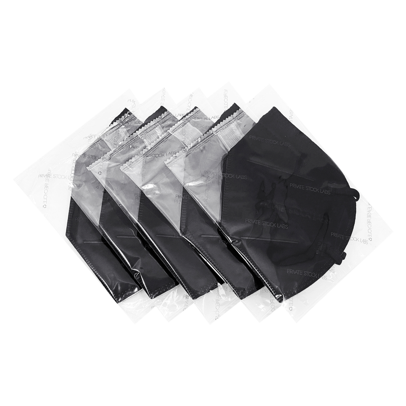 KN95 Protective Mask - Monochrome Series - Black (Pack of 5)