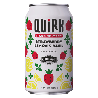 Quirk Spiked & Sparkling Strawberry Lemon & Basil 6pk 12oz Can