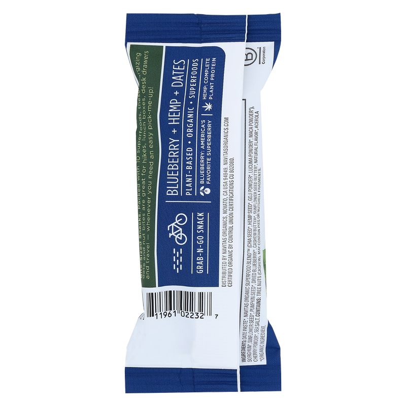 Navitas Organics Blueberry Hemp Power Snack 1.05oz
