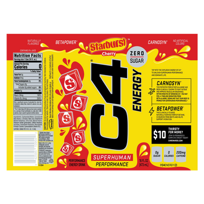 C4 Cherry Starburst 16oz