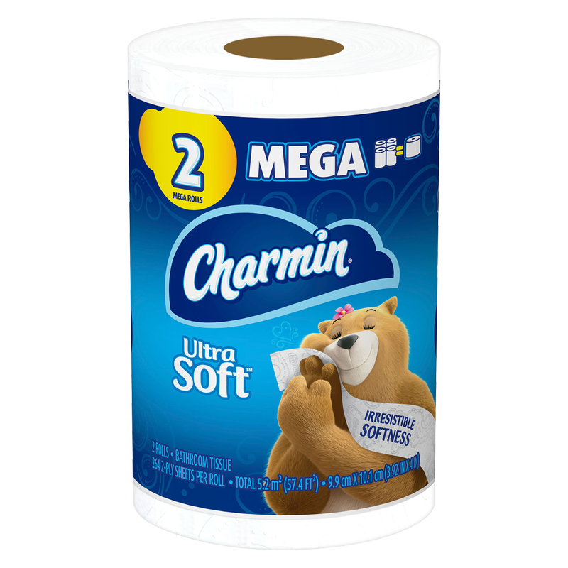 Charmin 2ct Ultra Soft Mega Toilet Paper